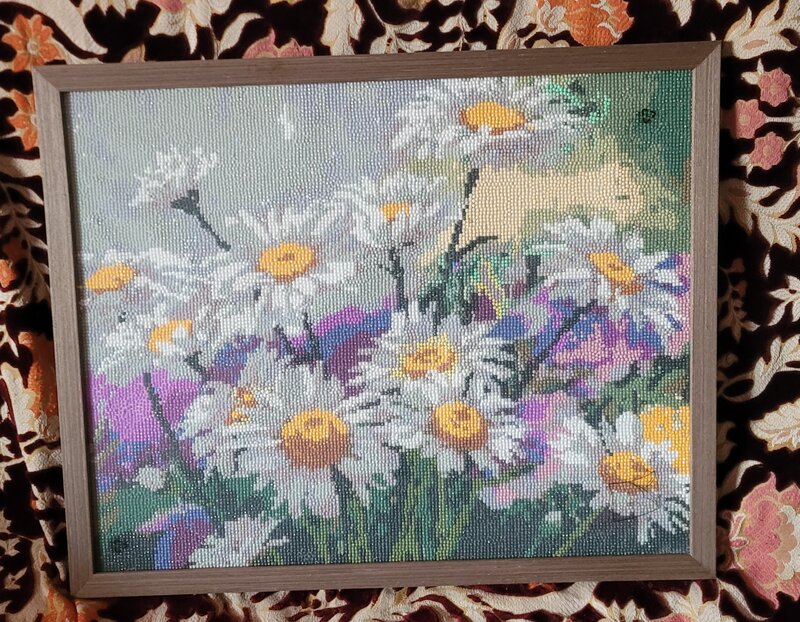 Vand goblenuri cu diamante, lucrate manual, 40x50 cm, cu rame.