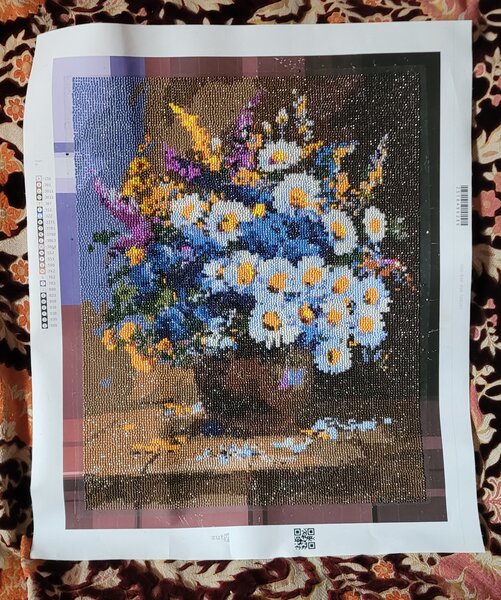 Vand goblenuri cu diamante, lucrate manual, 40x50 cm, cu rame.