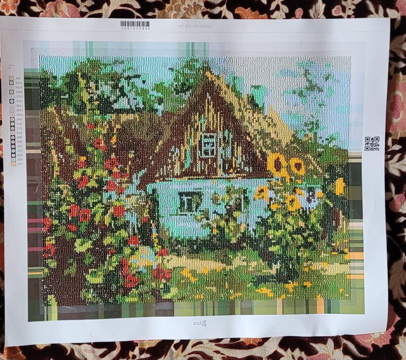 Vand goblenuri cu diamante, lucrate manual, 40x50 cm, cu rame.