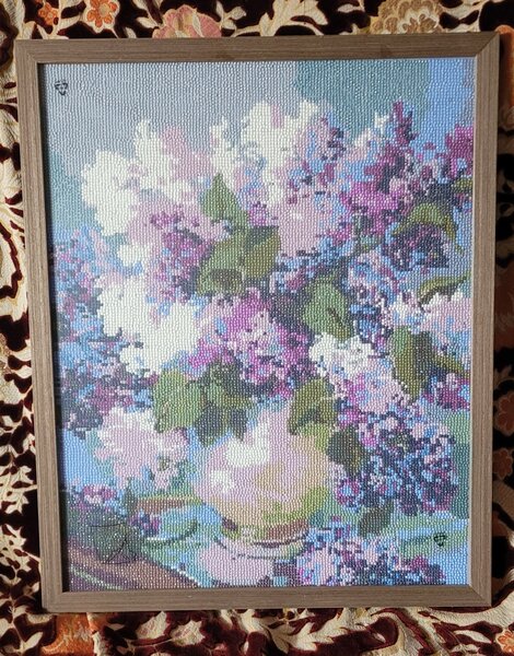 Vand goblenuri cu diamante, lucrate manual, 40x50 cm, cu rame.